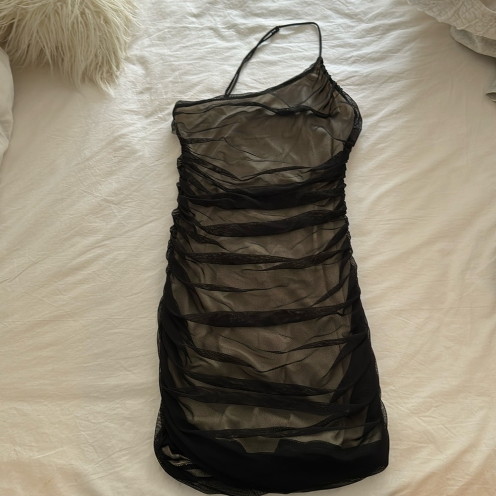 Lucy in the sky one shoulder dress